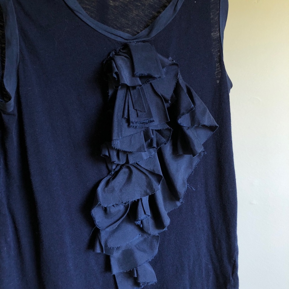J. CREW Bow & Ruffle Sleeveless Blouse - Picture 5 of 5